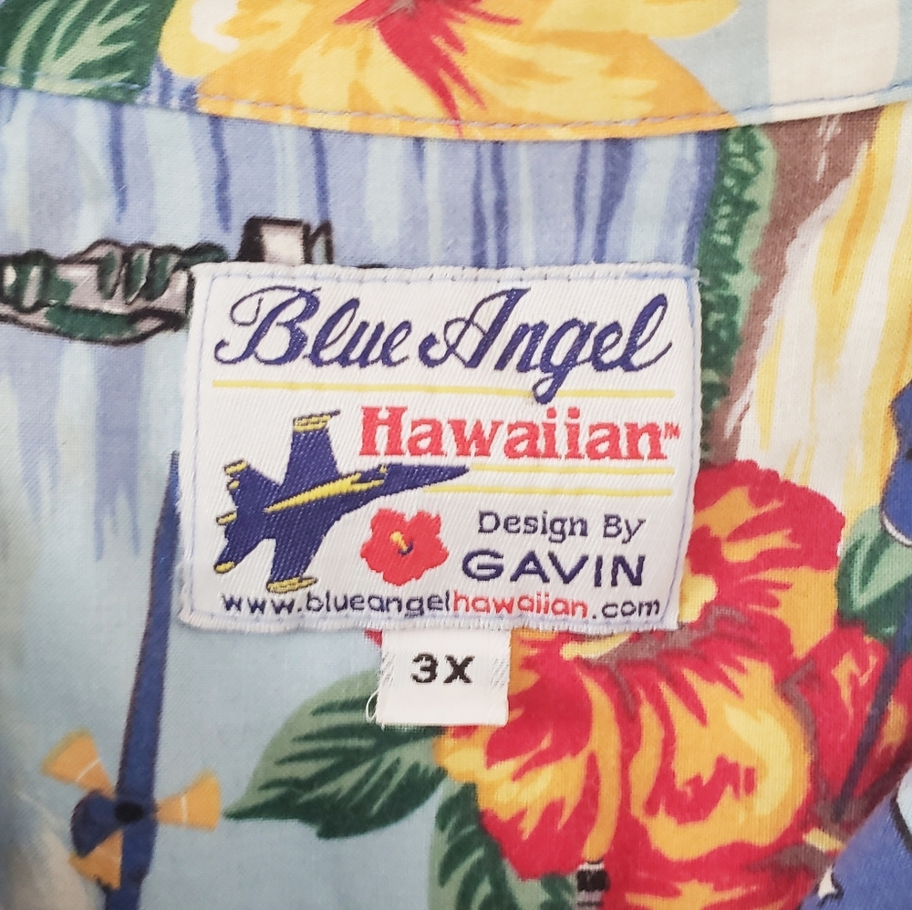 ‼️SOLD‼️ US Navy Art By Gavin Blue Angels Hawaiian - Picture 14 of 16